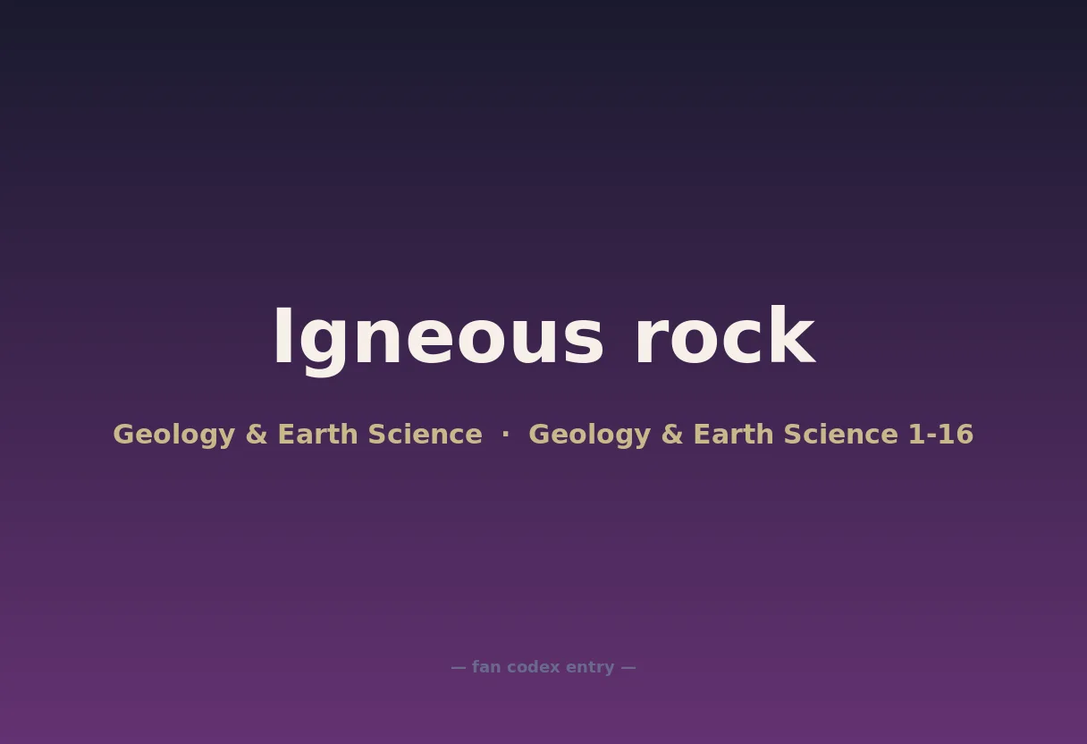 Igneous rock