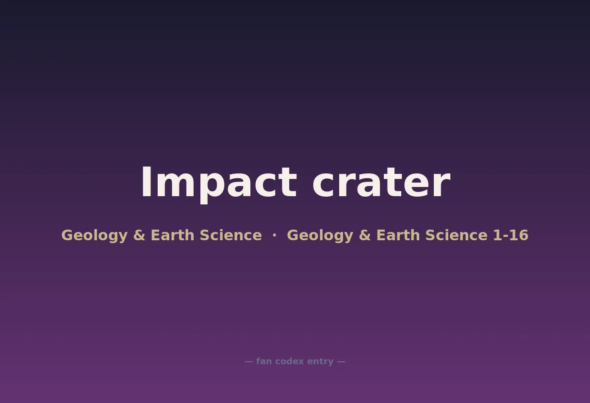 Impact crater