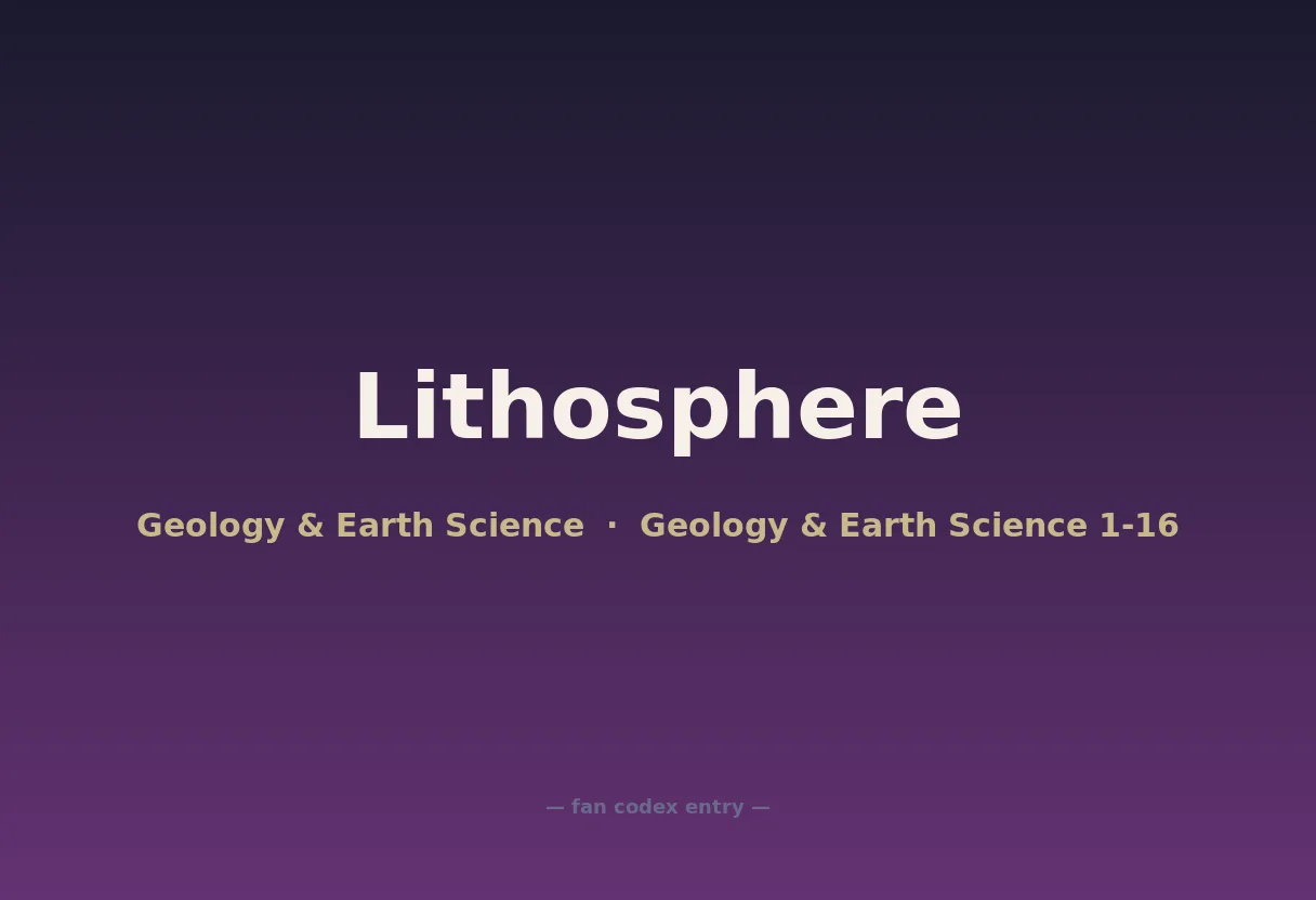Lithosphere
